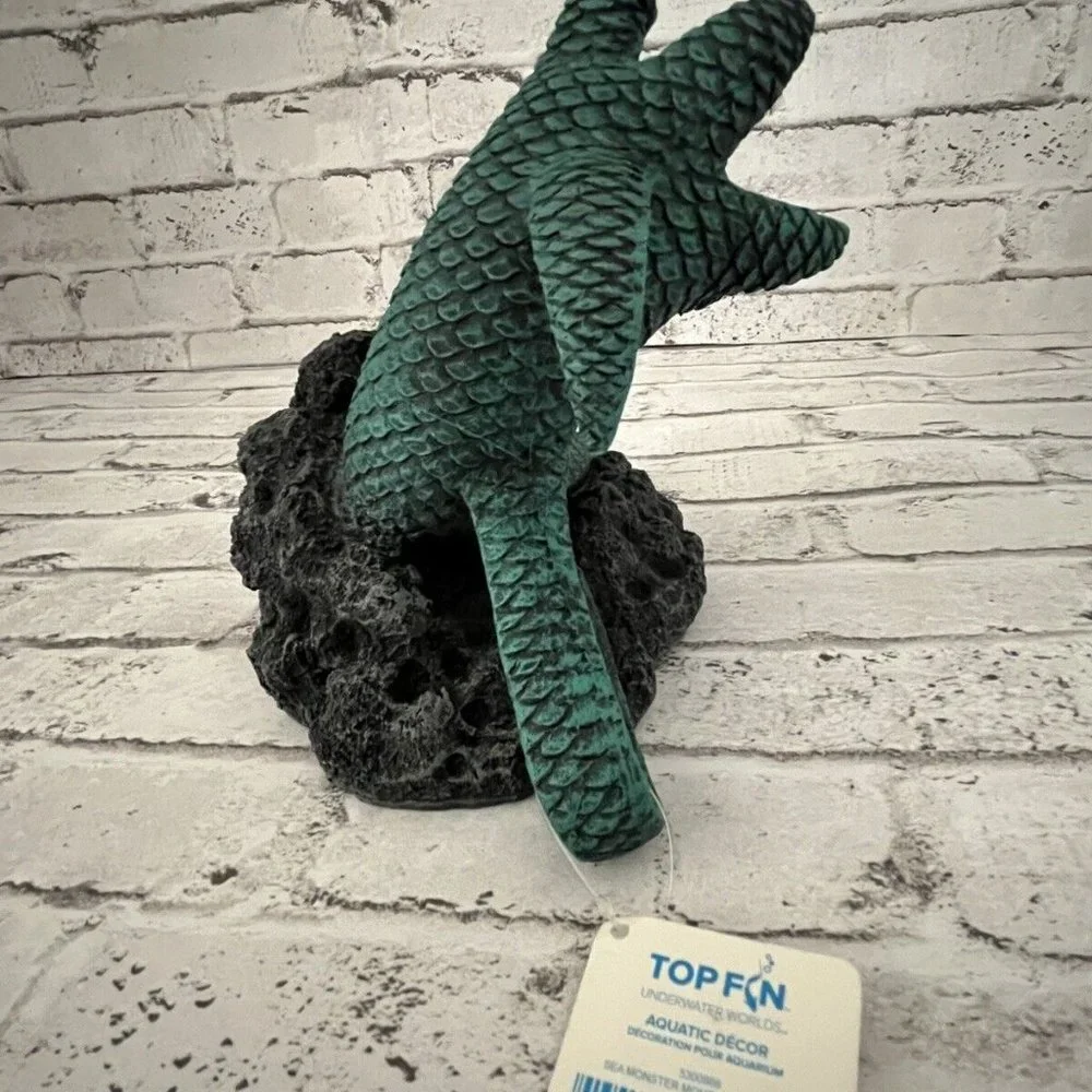 Top Fin Sea Monster Mouth Aquarium Ornament Aquatic Decor NWT
